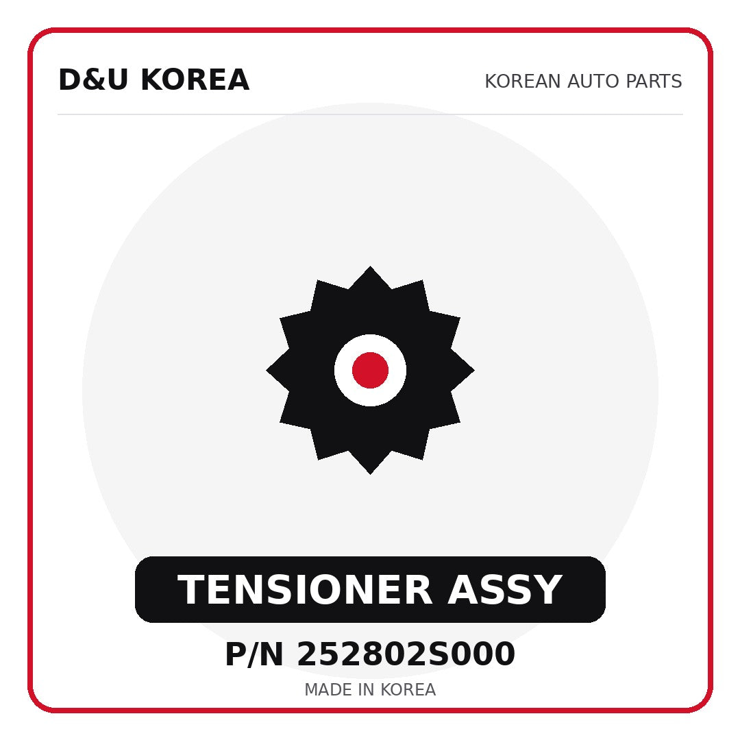 Genuine Mobis TENSIONER ASSY 252802S000 - Korean auto parts from D&U Korea