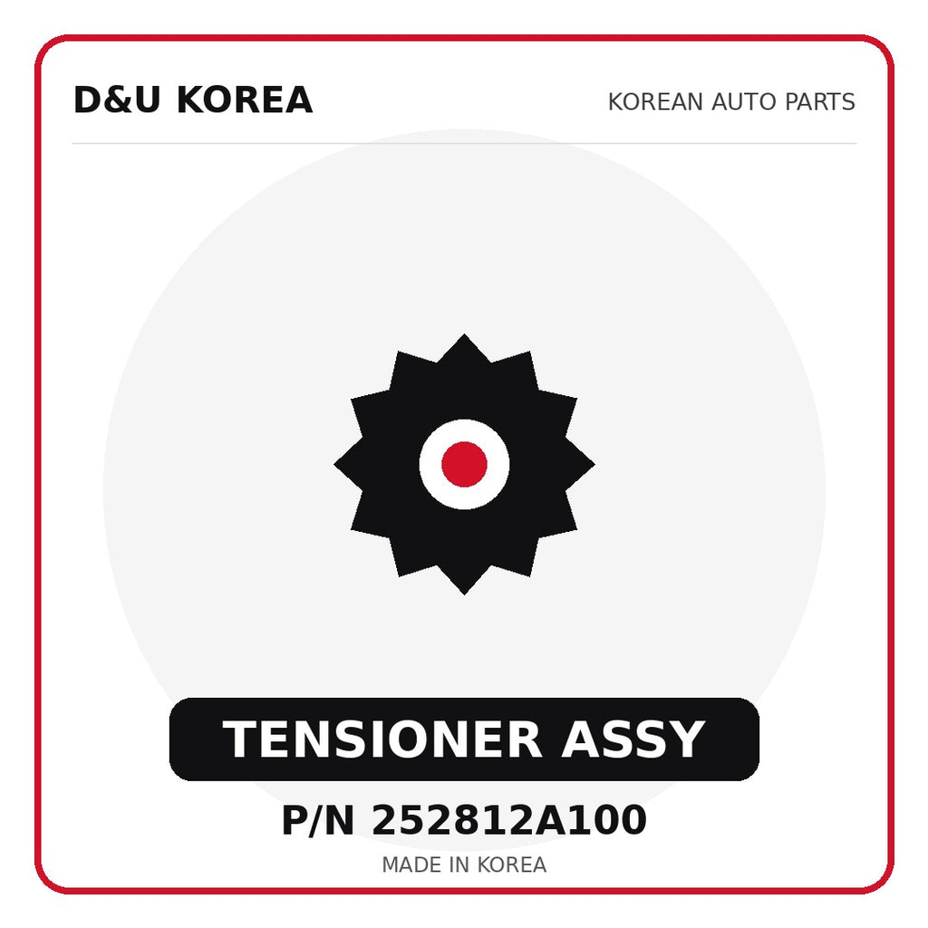 Genuine Mobis TENSIONER ASSY 252812A100 - Korean auto parts from D&U Korea