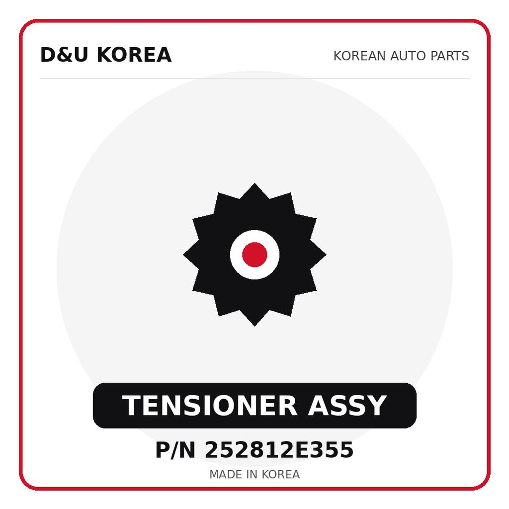 Genuine Mobis TENSIONER ASSY 252812E355 - Korean auto parts from D&U Korea