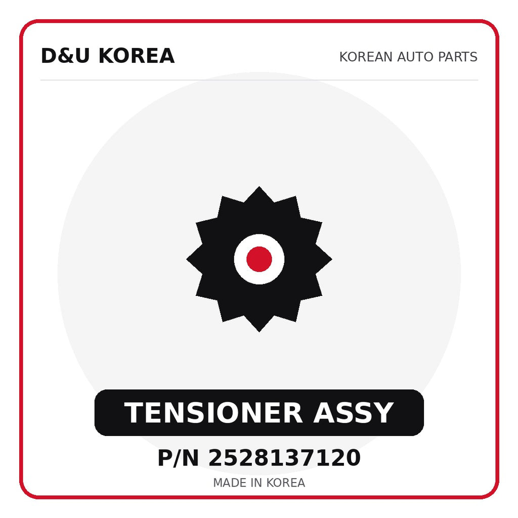 Genuine Mobis TENSIONER ASSY 2528137120 - Korean auto parts from D&U Korea