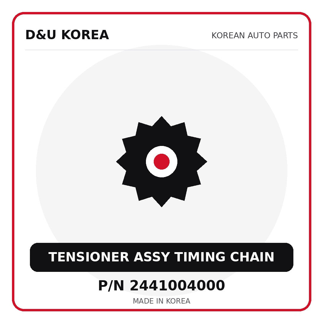 Genuine Mobis TENSIONER ASSY TIMING CHAIN 2441004000 - Korean auto parts from D&U Korea
