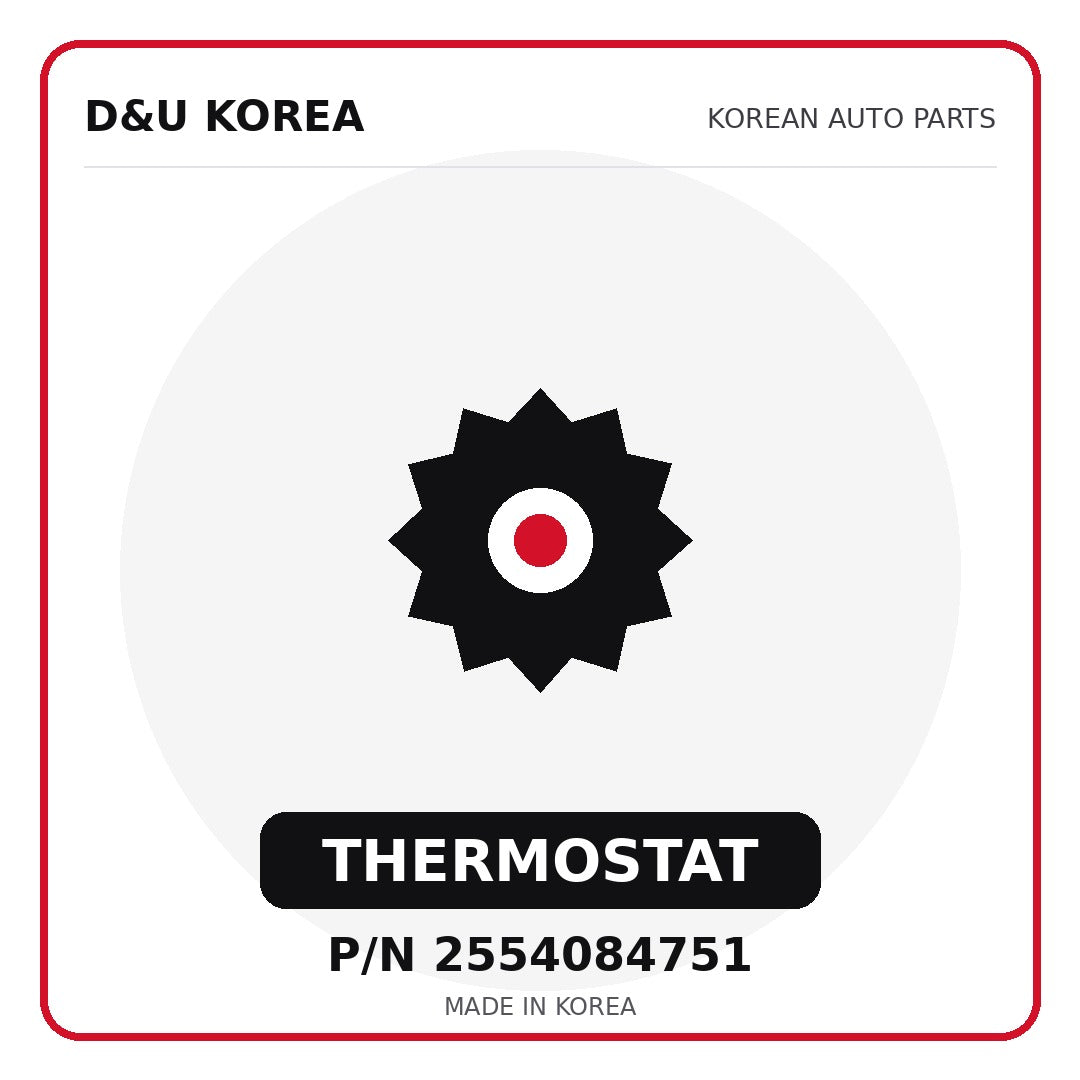 Genuine Mobis THERMOSTAT 2554084751 - Korean auto parts from D&U Korea