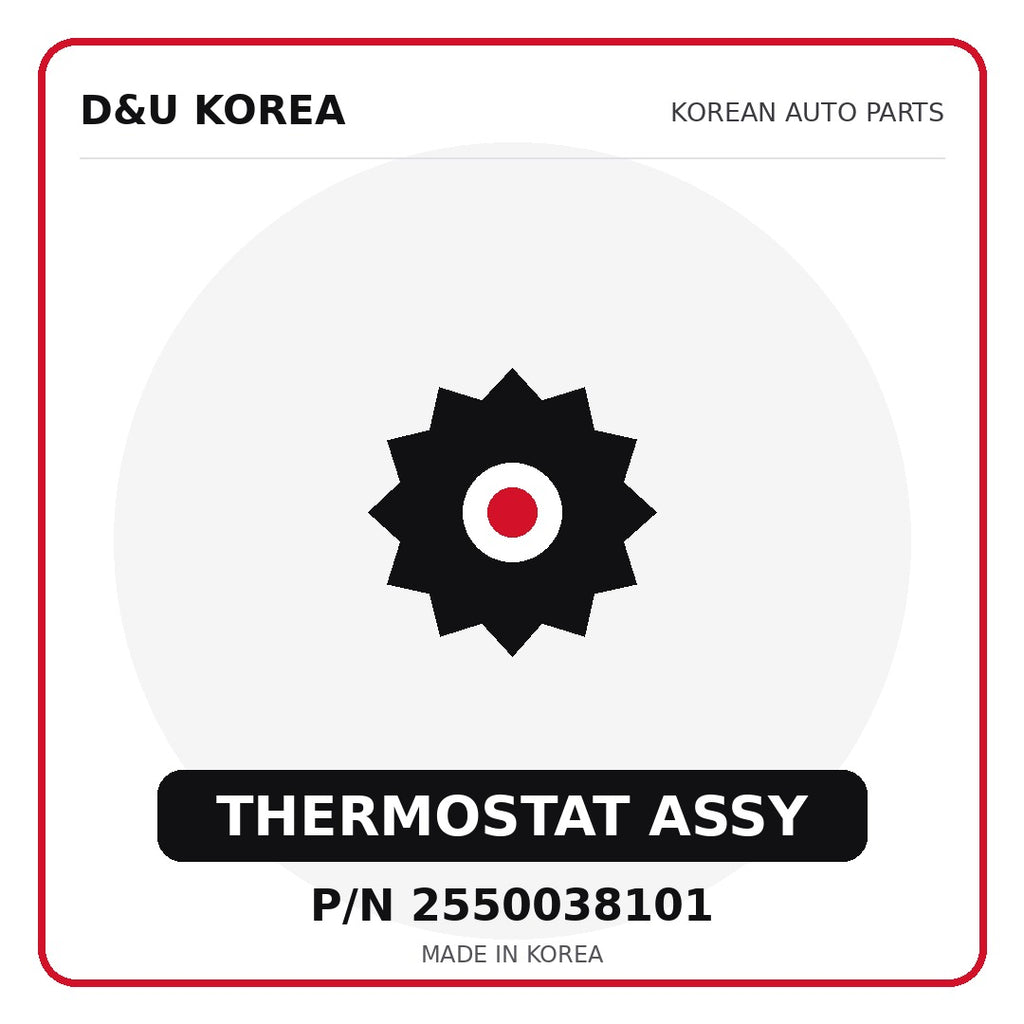 Genuine Mobis THERMOSTAT ASSY 2550038101 - Korean auto parts from D&U Korea