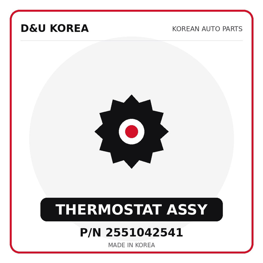 Genuine Mobis THERMOSTAT ASSY 2551042541 - Korean auto parts from D&U Korea