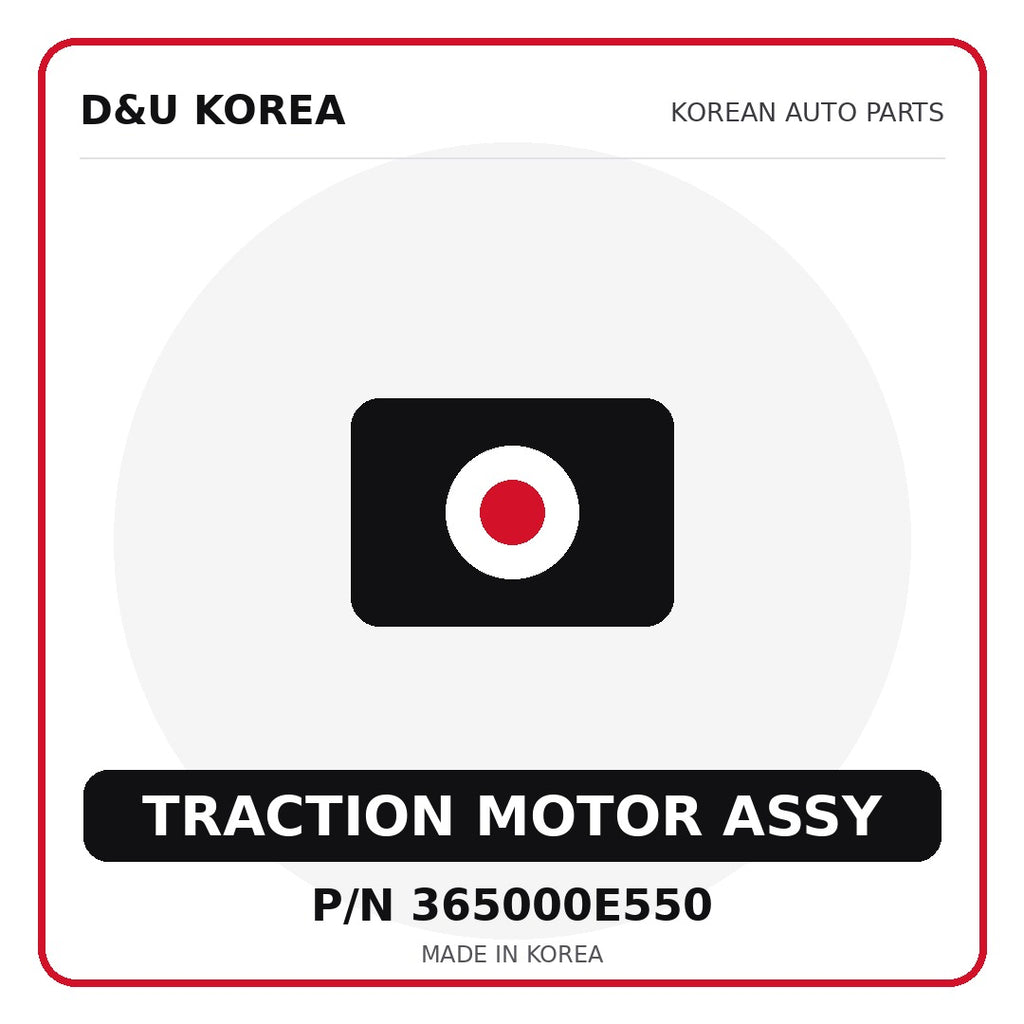 Genuine Mobis TRACTION MOTOR ASSY 365000E550 - Korean auto parts from D&U Korea