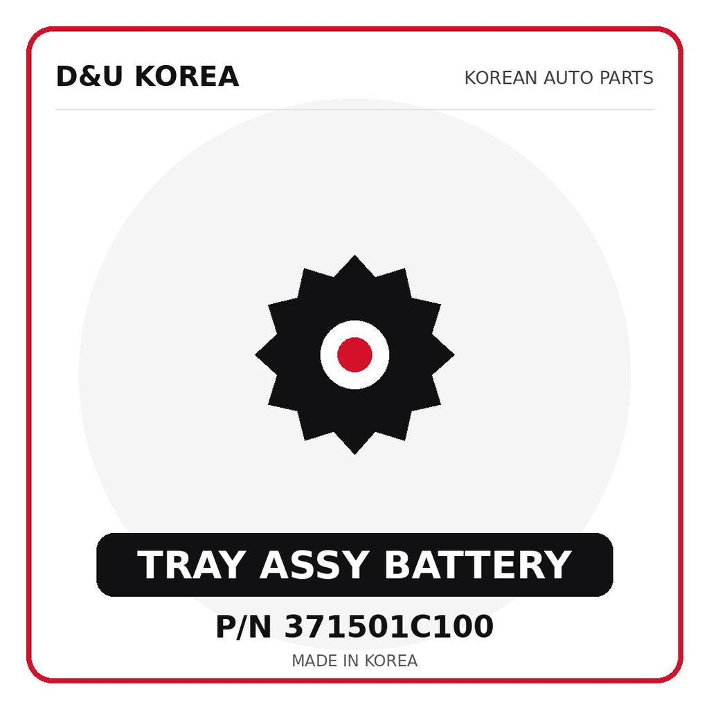 Genuine Mobis TRAY ASSY BATTERY 371501C100 - Korean auto parts from D&U Korea