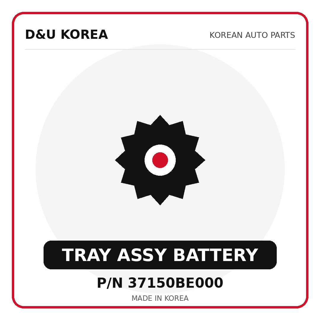 Genuine Mobis TRAY ASSY BATTERY 37150BE000 - Korean auto parts from D&U Korea