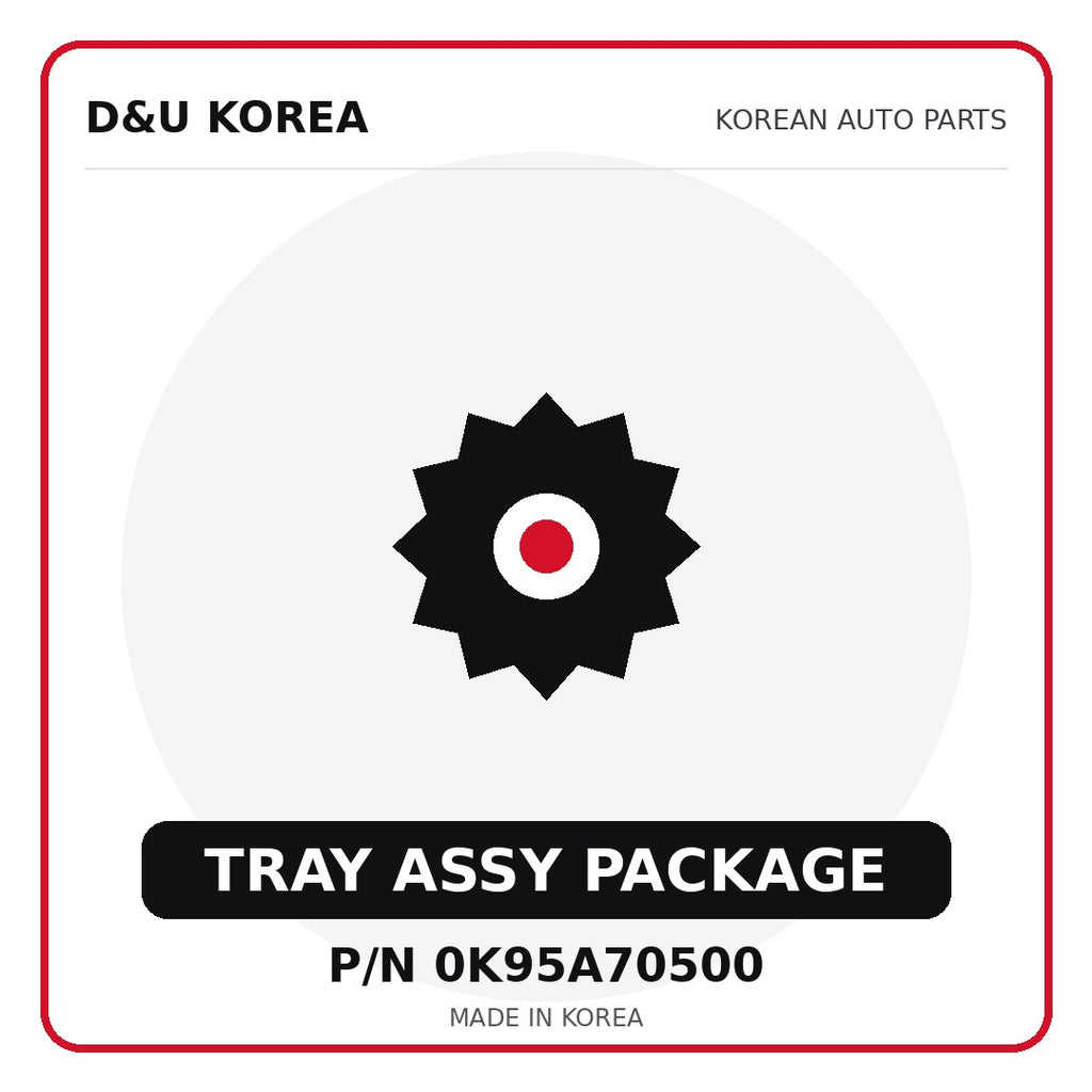 Genuine Mobis TRAY ASSY PACKAGE 0K95A70500 - Korean auto parts from D&U Korea