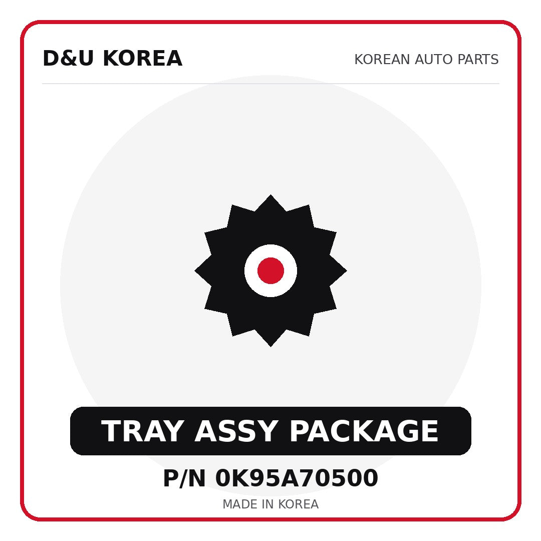 Genuine Mobis TRAY ASSY PACKAGE 0K95A70500 - Korean auto parts from D&U Korea