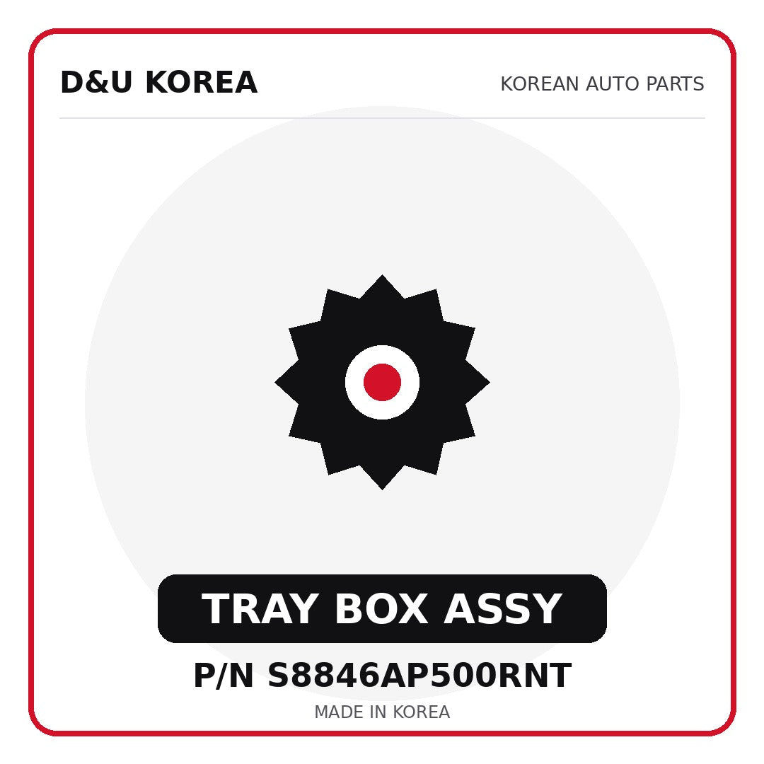 Genuine Mobis TRAY BOX ASSY S8846AP500RNT for Korean vehicles | D&U Korea