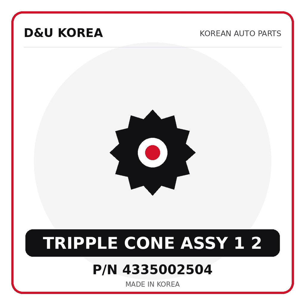 Genuine Mobis TRIPPLE CONE ASSY 1 2 4335002504 - Korean auto parts from D&U Korea