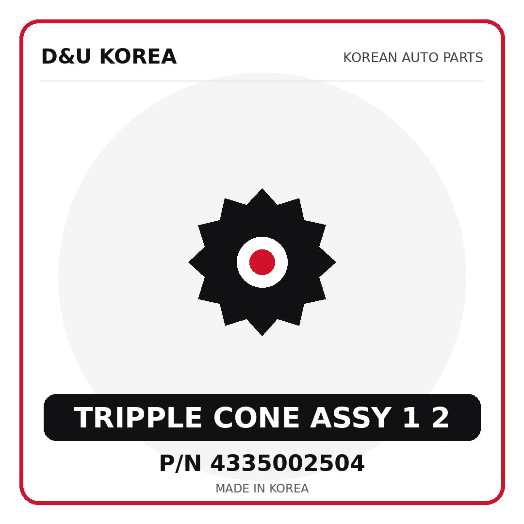 Genuine Mobis TRIPPLE CONE ASSY 1 2 4335002504 - Korean auto parts from D&U Korea
