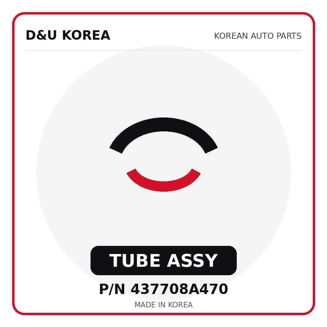 Genuine Mobis TUBE ASSY 437708A470 for Korean vehicles | D&U Korea