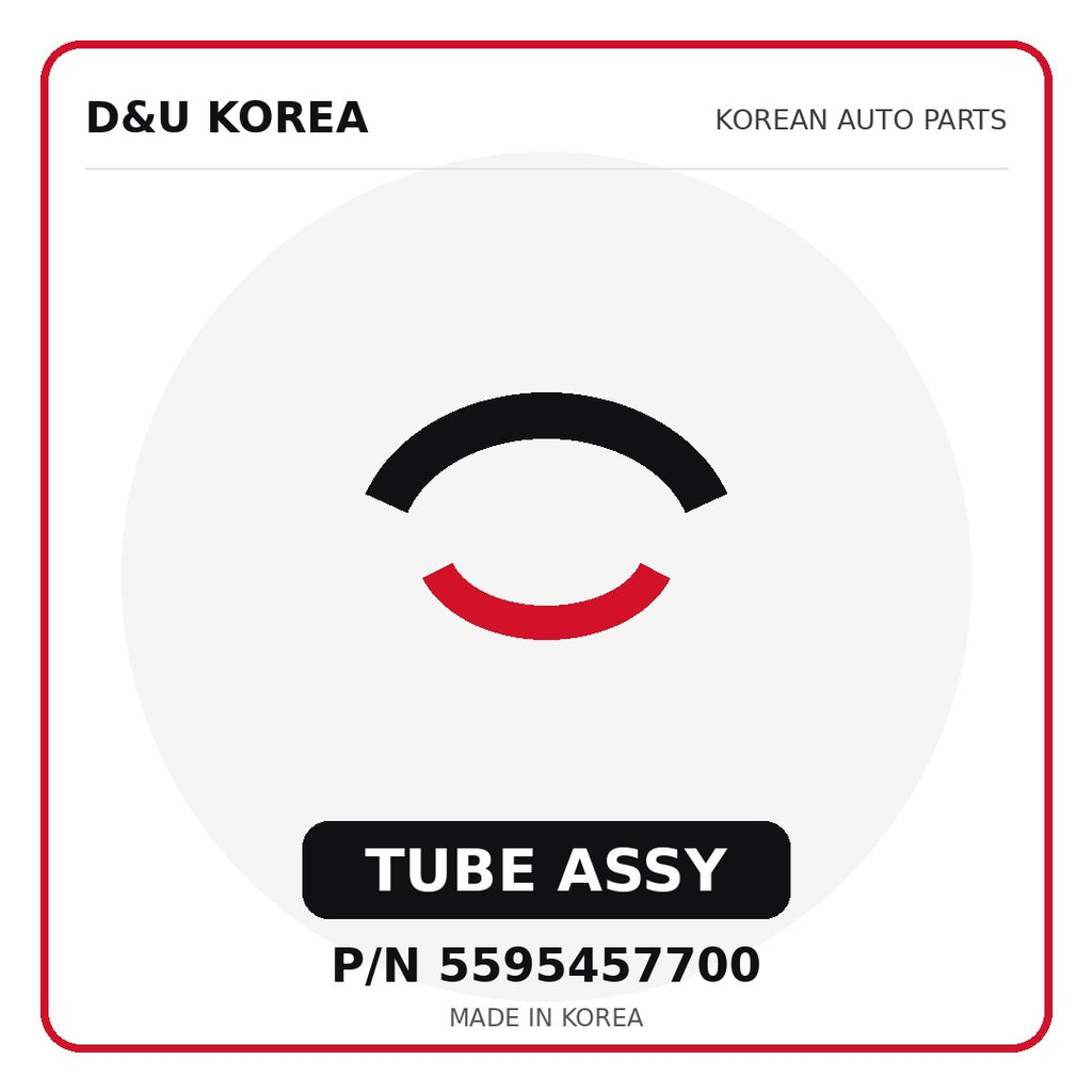 Genuine Mobis TUBE ASSY 5595457700 - Korean auto parts from D&U Korea