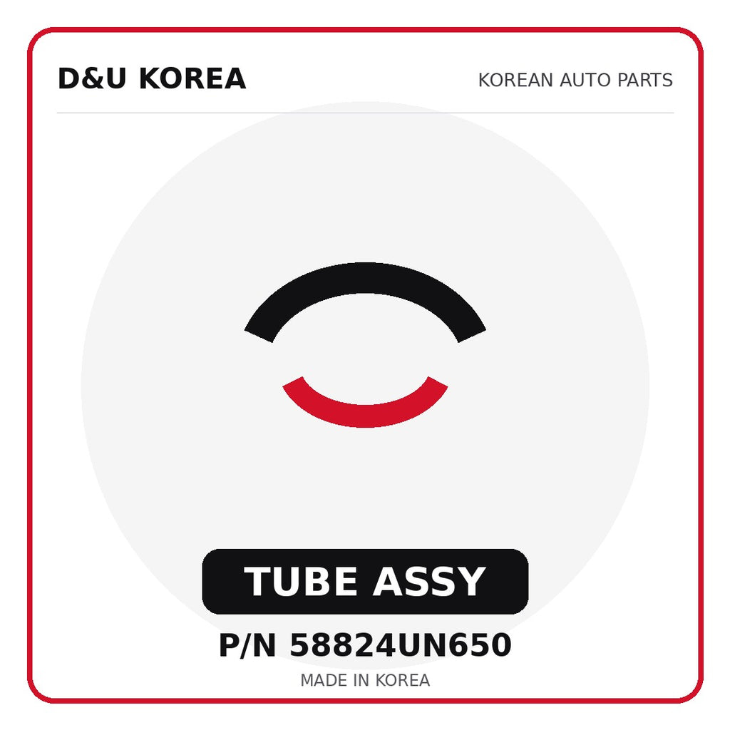 Genuine Mobis TUBE ASSY 58824UN650 for Korean vehicles | D&U Korea