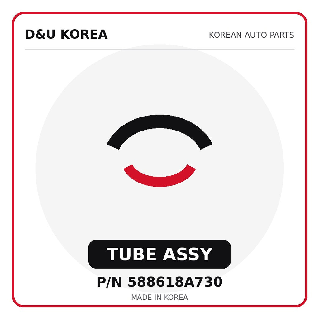 Genuine Mobis TUBE ASSY 588618A730 for Korean vehicles | D&U Korea