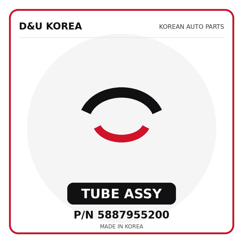Genuine Mobis TUBE ASSY 5887955200 for Korean vehicles | D&U Korea
