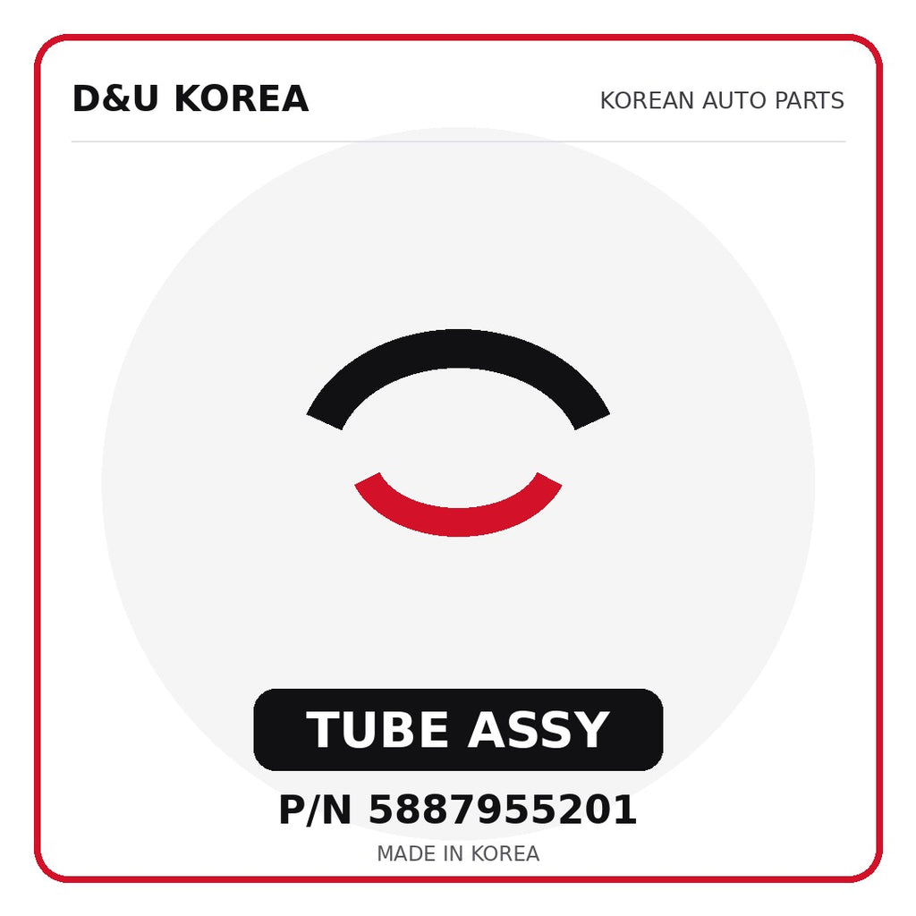 Genuine Mobis TUBE ASSY 5887955201 for Korean vehicles | D&U Korea