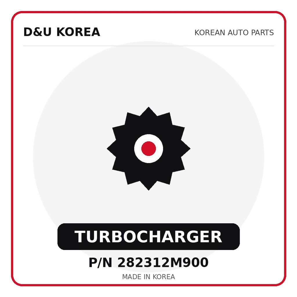 Genuine Mobis TURBOCHARGER 282312M900 for Korean vehicles | D&U Korea