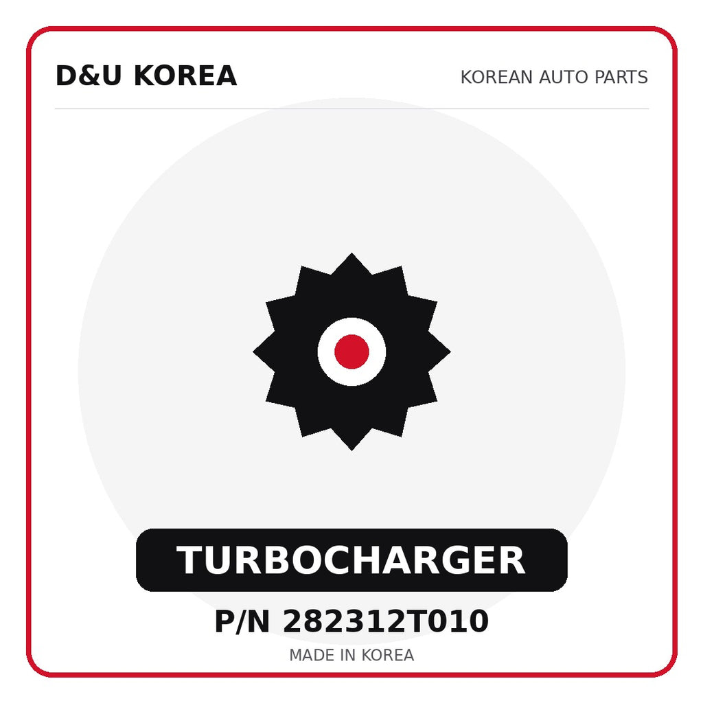 Genuine Mobis TURBOCHARGER 282312T010 for Korean vehicles | D&U Korea
