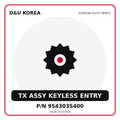 Genuine Mobis TX ASSY KEYLESS ENTRY 954303S400 for Korean vehicles | D&U Korea
