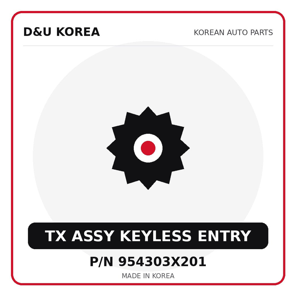 Genuine Mobis TX ASSY KEYLESS ENTRY 954303X201 for Korean vehicles | D&U Korea
