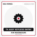 Genuine Mobis TX ASSY KEYLESS ENTRY 95430A3100 for Korean vehicles | D&U Korea