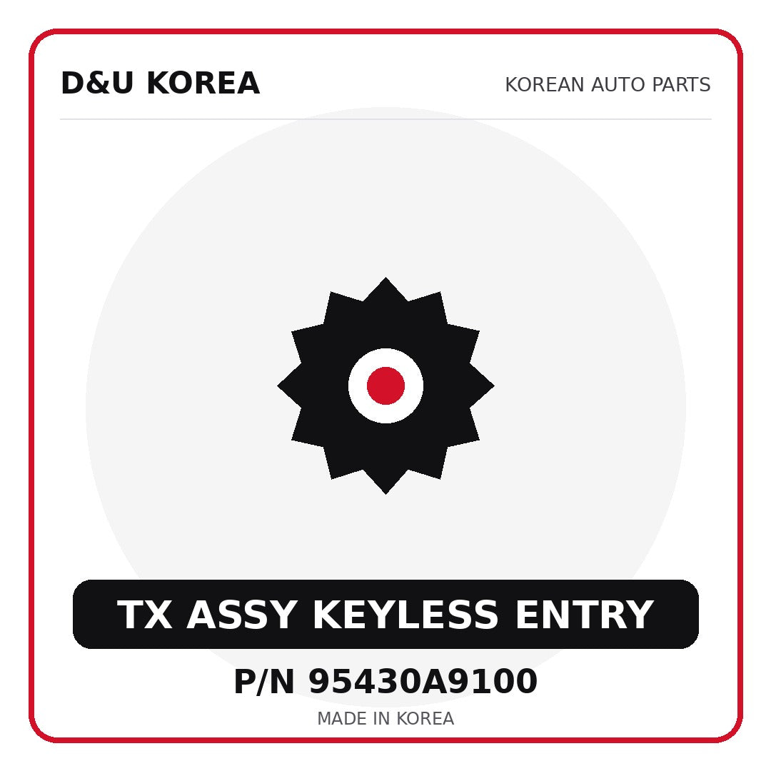 Genuine Mobis TX ASSY KEYLESS ENTRY 95430A9100 for Korean vehicles | D&U Korea