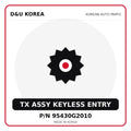 Genuine Mobis TX ASSY KEYLESS ENTRY 95430G2010 for Korean vehicles | D&U Korea