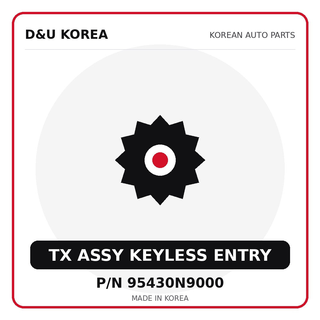 Genuine Mobis TX ASSY KEYLESS ENTRY 95430N9000 for Korean vehicles | D&U Korea