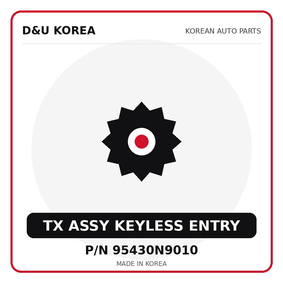 Genuine Mobis TX ASSY KEYLESS ENTRY 95430N9010 for Korean vehicles | D&U Korea