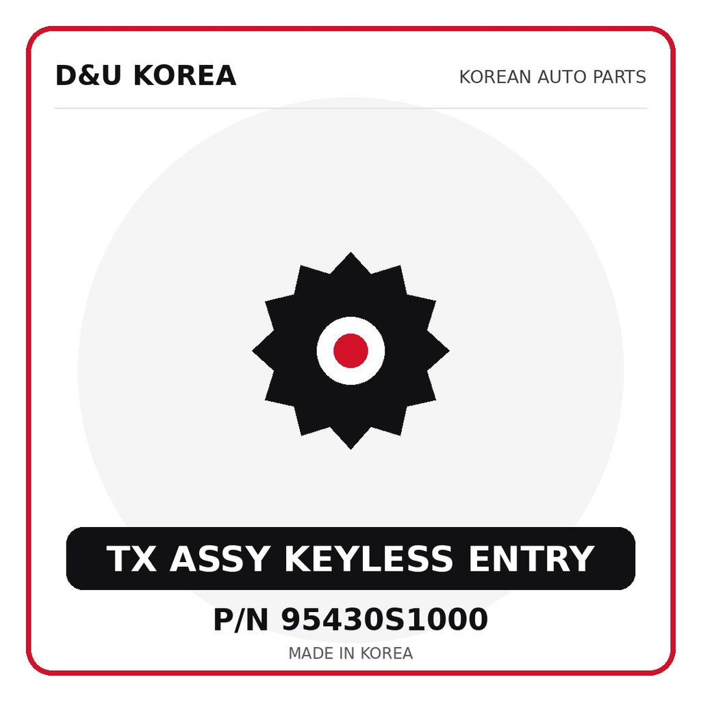Genuine Mobis TX ASSY KEYLESS ENTRY 95430S1000 for Korean vehicles | D&U Korea