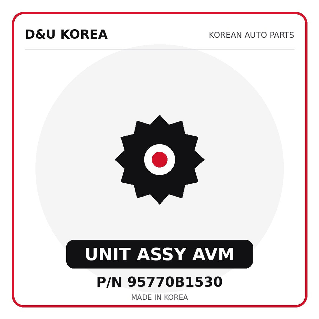 Genuine Mobis UNIT ASSY AVM 95770B1530 - Korean auto parts from D&U Korea