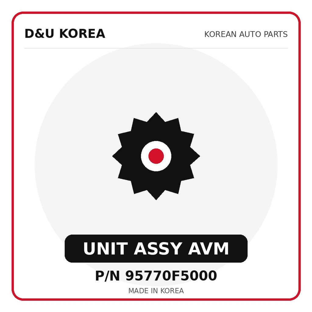 Genuine Mobis UNIT ASSY AVM 95770F5000 - Korean auto parts from D&U Korea
