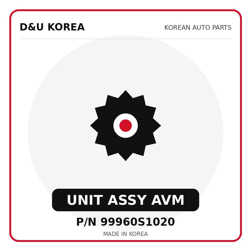 Genuine Mobis UNIT ASSY AVM 99960S1020 - Korean auto parts from D&U Korea