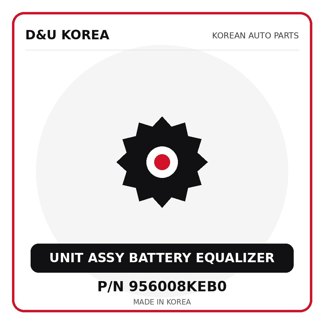 Genuine Mobis UNIT ASSY BATTERY EQUALIZER 956008KEB0 - Korean auto parts from D&U Korea