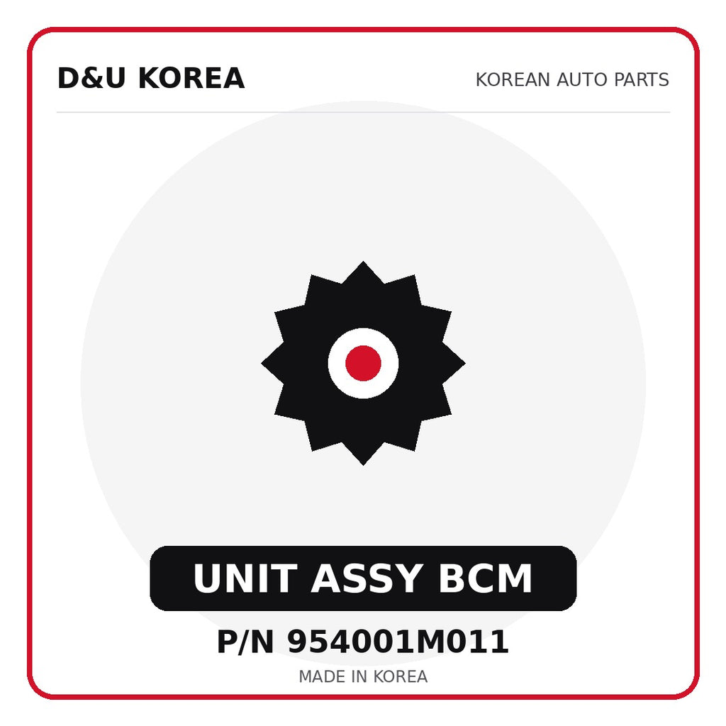 Genuine Mobis UNIT ASSY BCM 954001M011 - Korean auto parts from D&U Korea