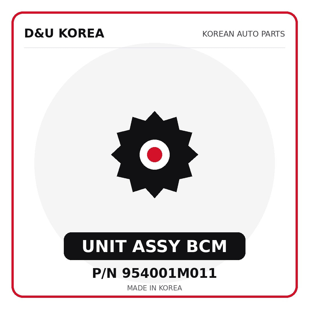 Genuine Mobis UNIT ASSY BCM 954001M011 - Korean auto parts from D&U Korea