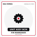 Genuine Mobis UNIT ASSY BCM 954002S020 - Korean auto parts from D&U Korea