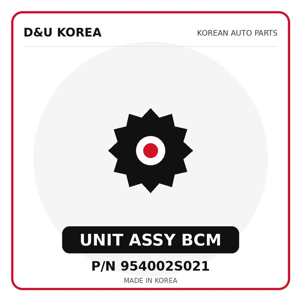 Genuine Mobis UNIT ASSY BCM 954002S021 for Korean vehicles | D&U Korea