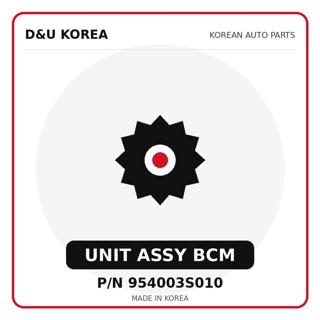 Genuine Mobis UNIT ASSY BCM 954003S010 for Korean vehicles | D&U Korea