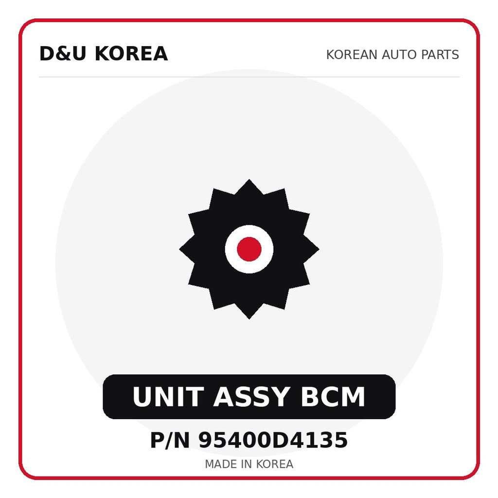 Genuine Mobis UNIT ASSY BCM 95400D4135 - Korean auto parts from D&U Korea