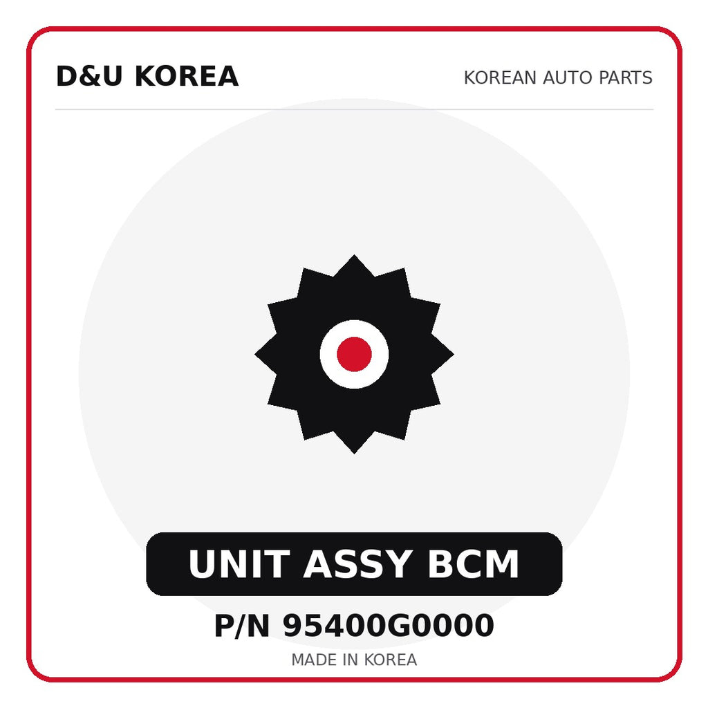 Genuine Mobis UNIT ASSY BCM 95400G0000 for Korean vehicles | D&U Korea