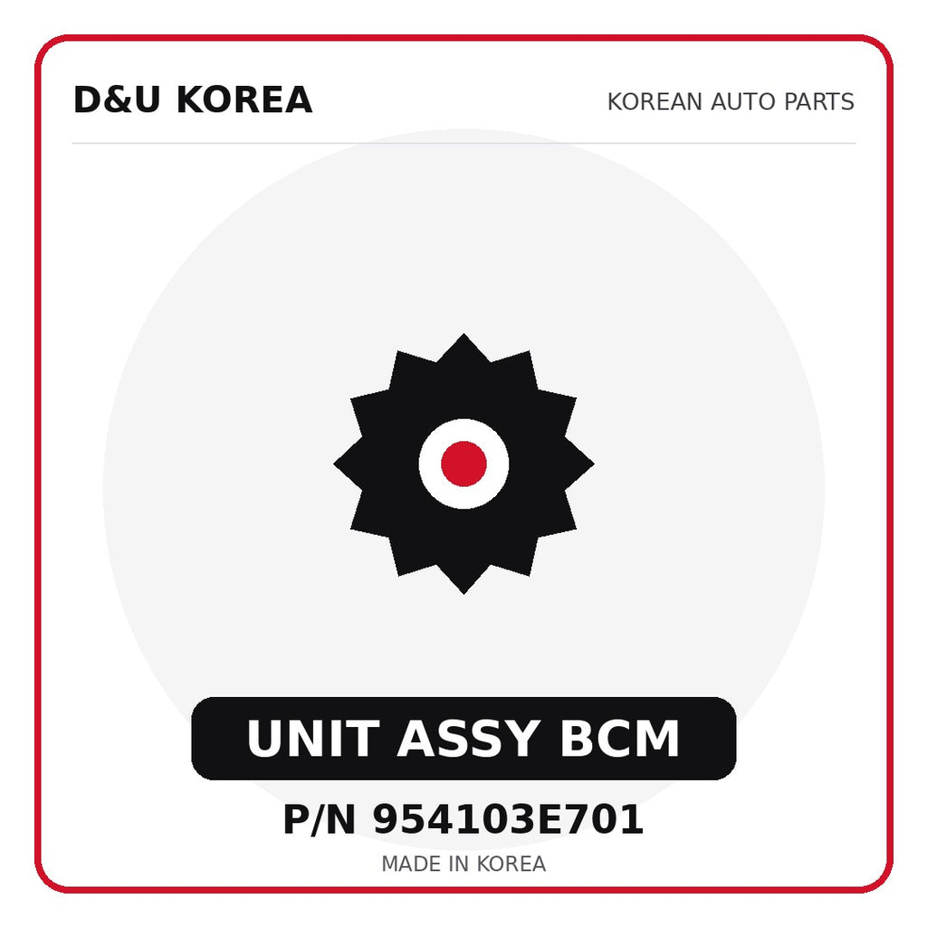 Genuine Mobis UNIT ASSY BCM 954103E701 for Korean vehicles | D&U Korea