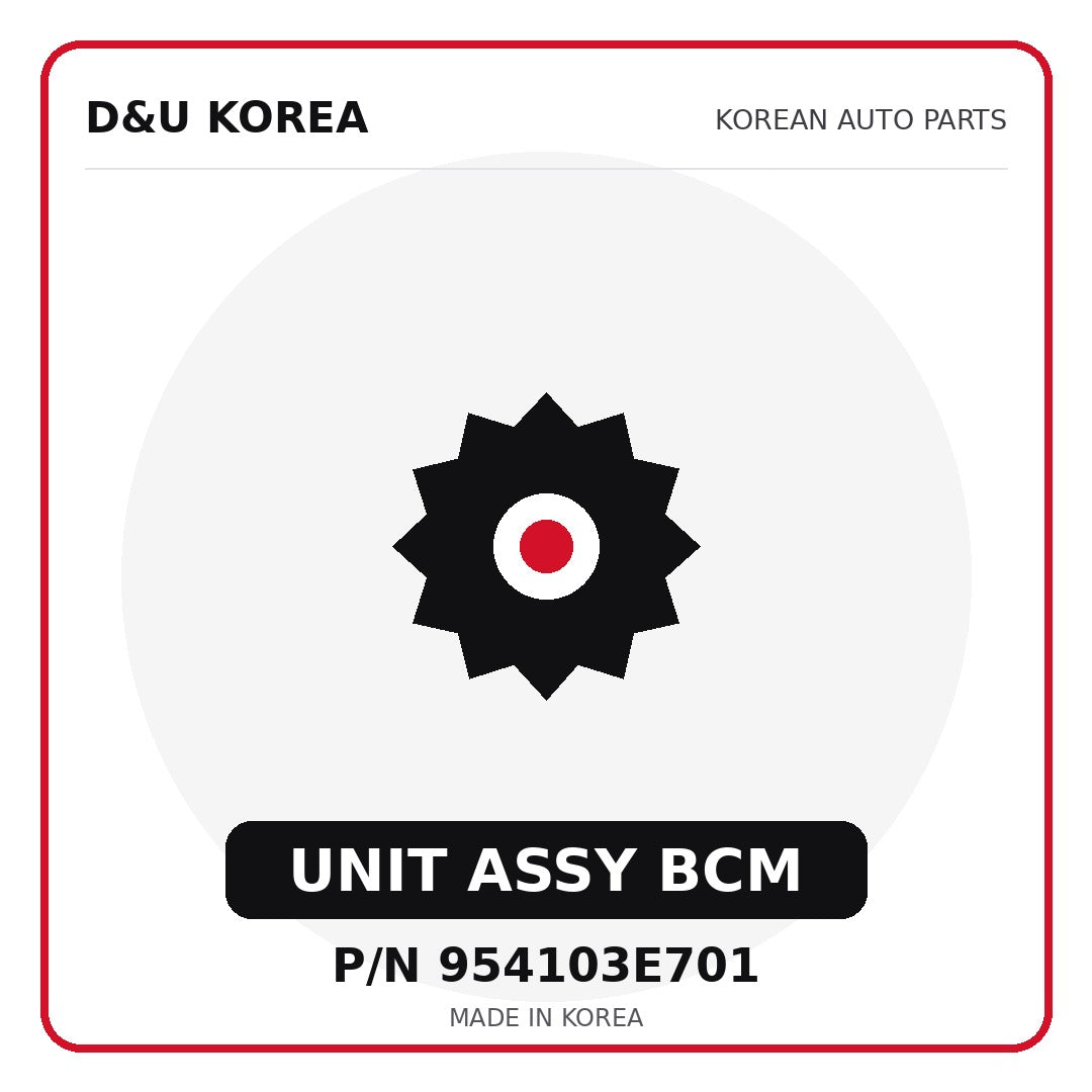Genuine Mobis UNIT ASSY BCM 954103E701 for Korean vehicles | D&U Korea