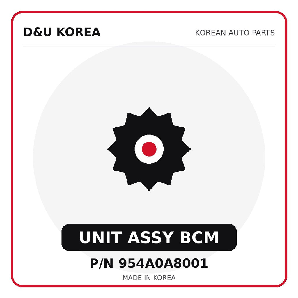 Genuine Mobis UNIT ASSY BCM 954A0A8001 for Korean vehicles | D&U Korea