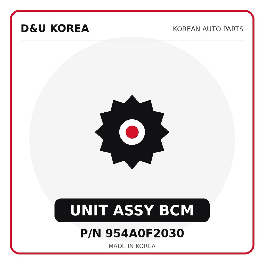 Genuine Mobis UNIT ASSY BCM 954A0F2030 - Korean auto parts from D&U Korea
