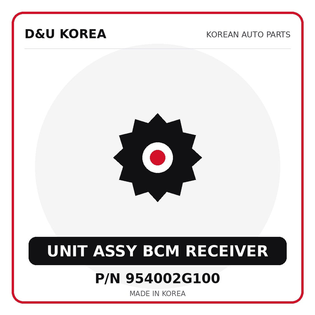 Genuine Mobis UNIT ASSY BCM RECEIVER 954002G100 - Korean auto parts from D&U Korea
