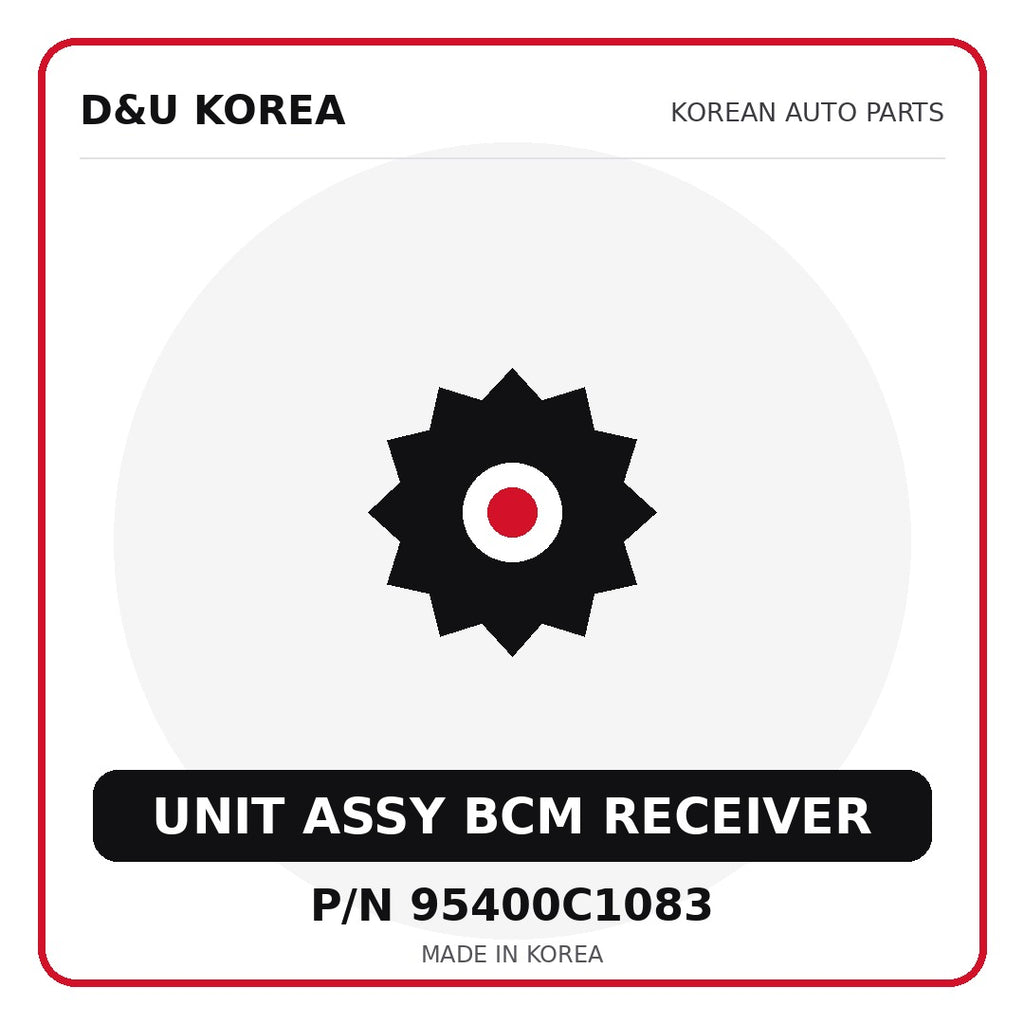 Genuine Mobis UNIT ASSY BCM RECEIVER 95400C1083 - Korean auto parts from D&U Korea