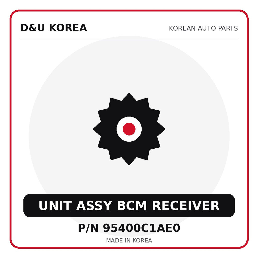 Genuine Mobis UNIT ASSY BCM RECEIVER 95400C1AE0 - Korean auto parts from D&U Korea